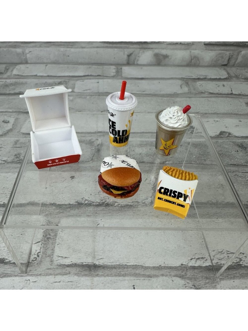 Foodie Mini Brands Zuru Surprise Carl's Jr Lot Of 5 Burger Coffee Box Soda Fries